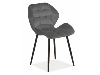 Стул SIGNAL CHIC MATT VELVET 48 желтый/черный New