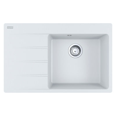 Мойка с сифоном гранит CNG 611-78 TL белый, правая (в/у) Franke (114.0630.473)